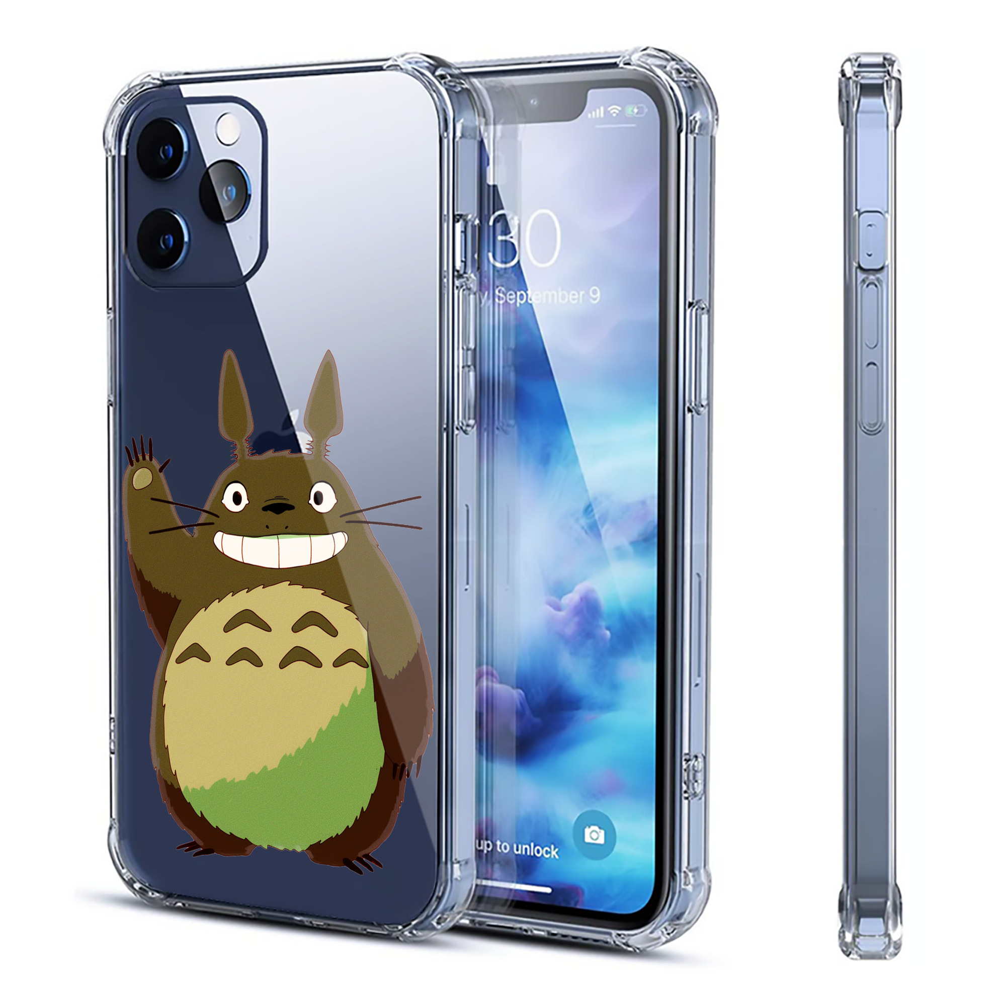 （画像用） となりのトトロ 草壁メイ 草壁サツキ My Neighbor Totoro Satsuki Kusakabe Mei Kusakabe 【iPhone 12シリーズ対応】透明スマホケース（クリアソフトケース）